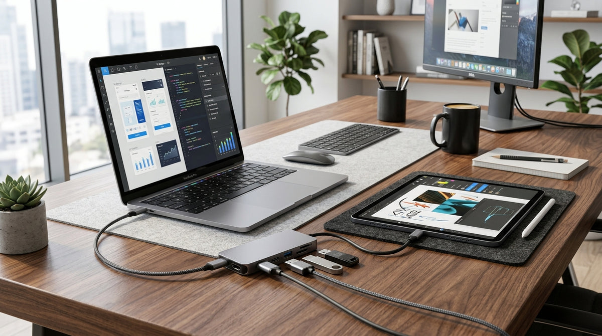 USB-C Hub for MacBook and Galaxy Tab Guide Banner