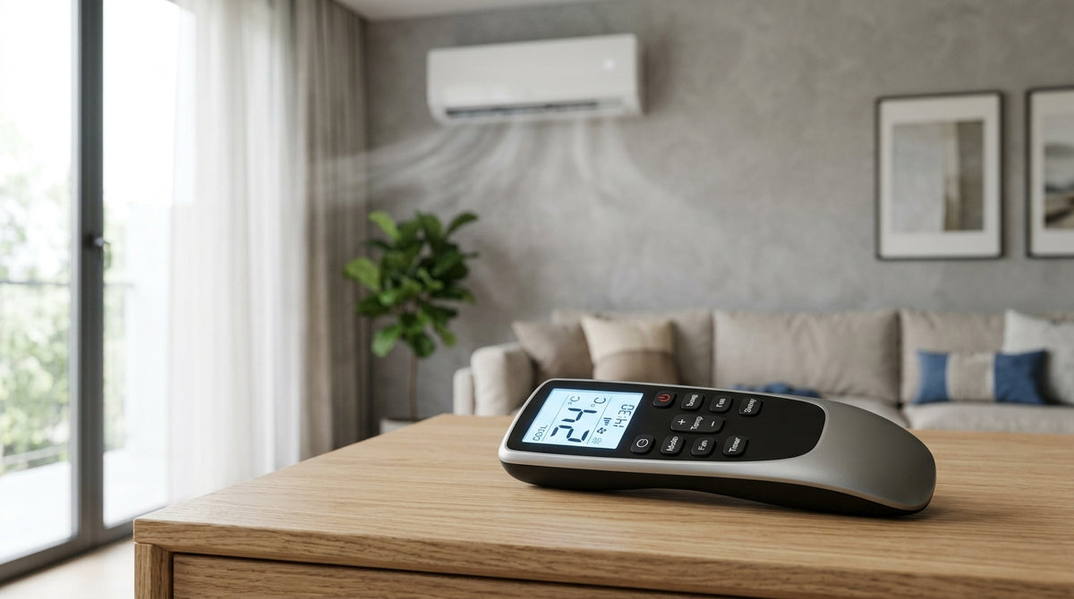 QUNDA KT-6018 Universal Air Conditioner Remote Control Editorial Banner