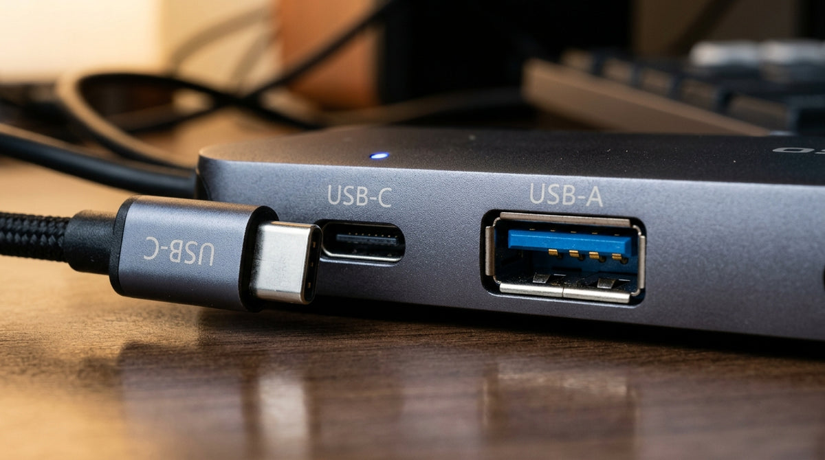 USB-C Hub vs USB-A Hub Comparison Banner