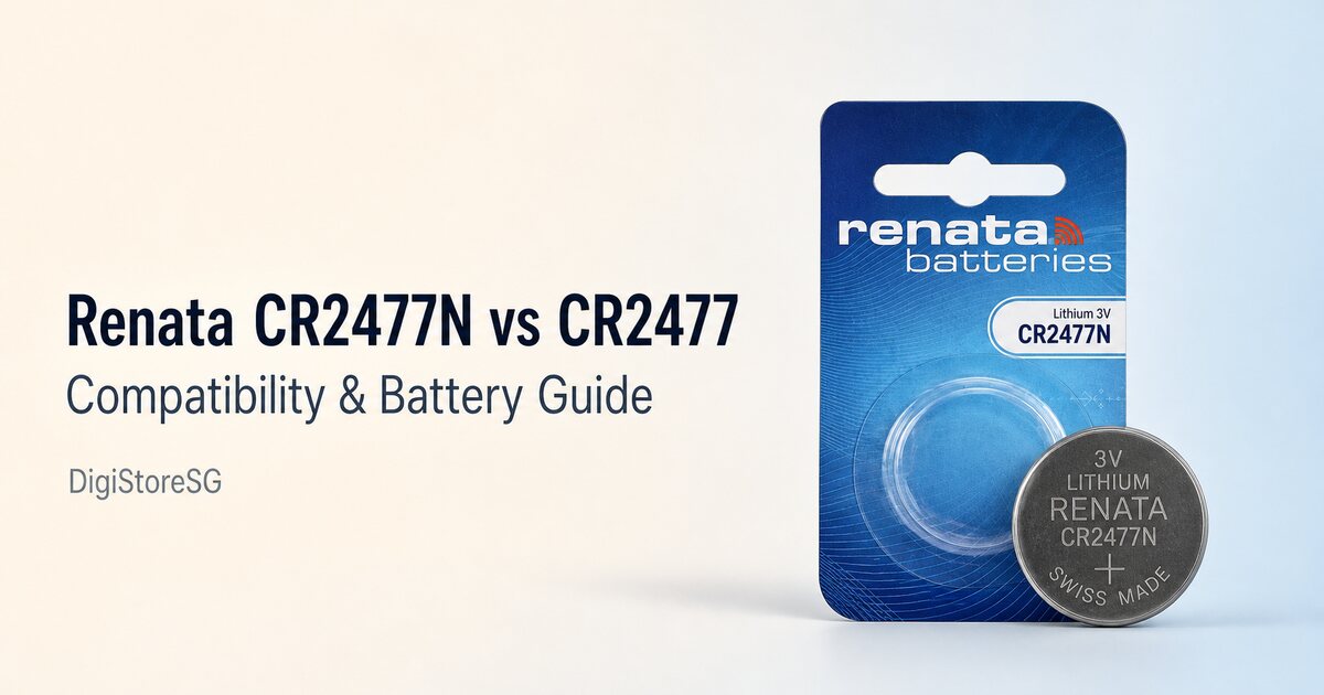 Renata CR2477N vs CR2477 compatibility and battery guide banner