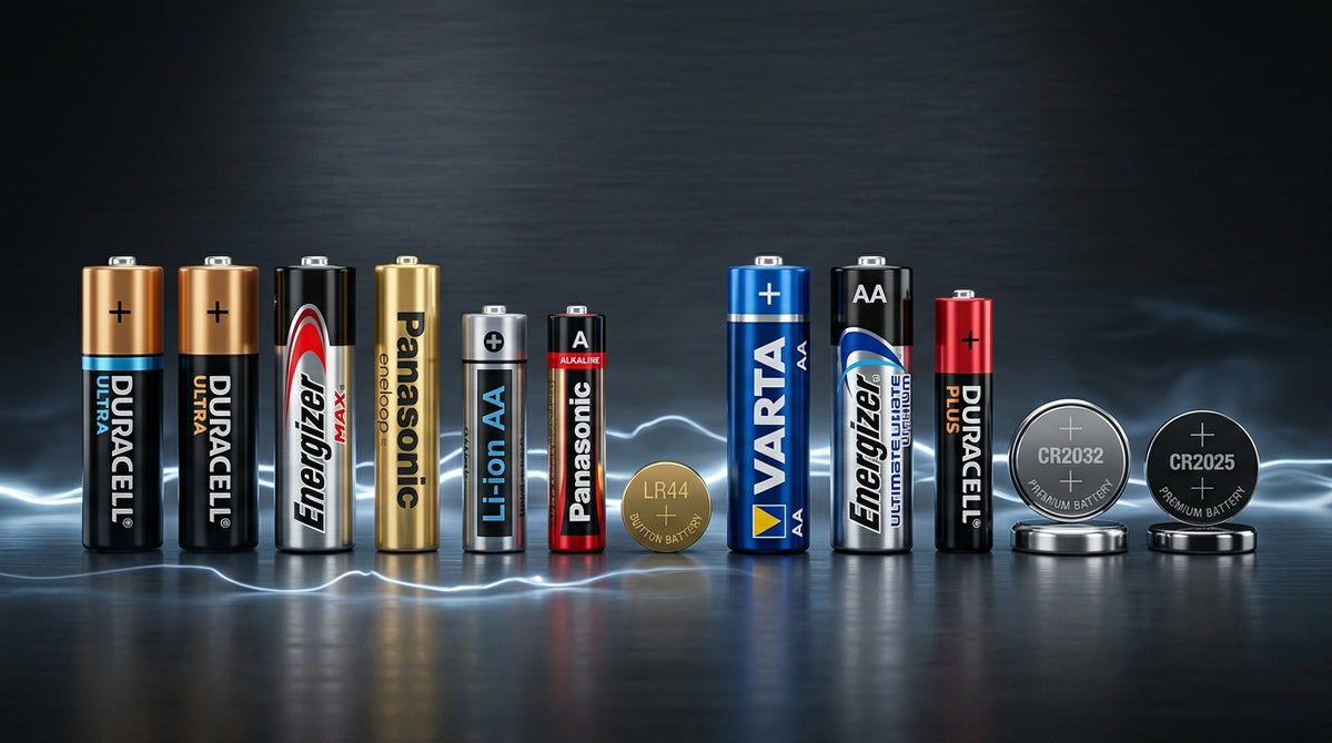 GP Batteries vs Panasonic vs Energizer Brand Comparison Banner