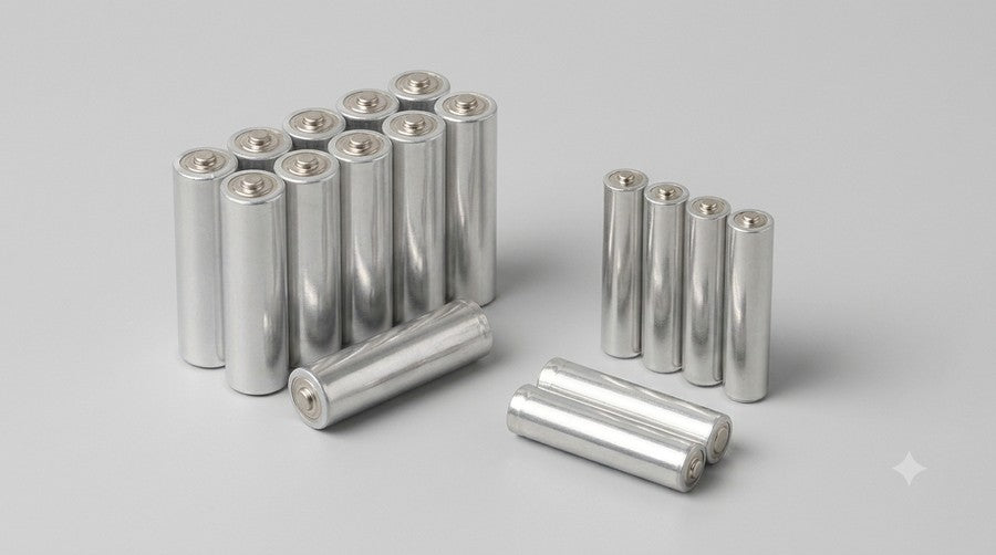 AA and AAA alkaline batteries