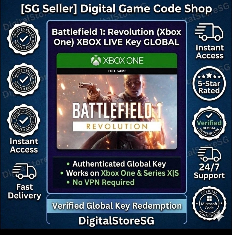 Battlefield 1 Revolution Xbox One Series X S digital key