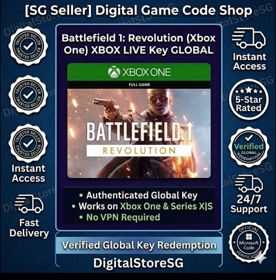 Battlefield 1 Revolution Xbox One Series X S digital key