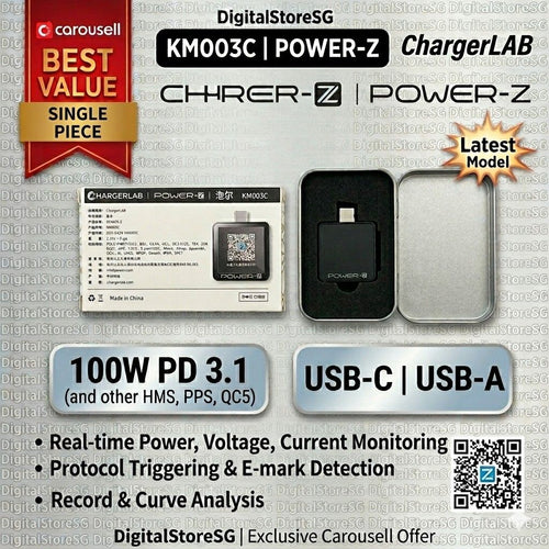 ChargerLAB POWER-Z KM003C USB Power Delivery Tester