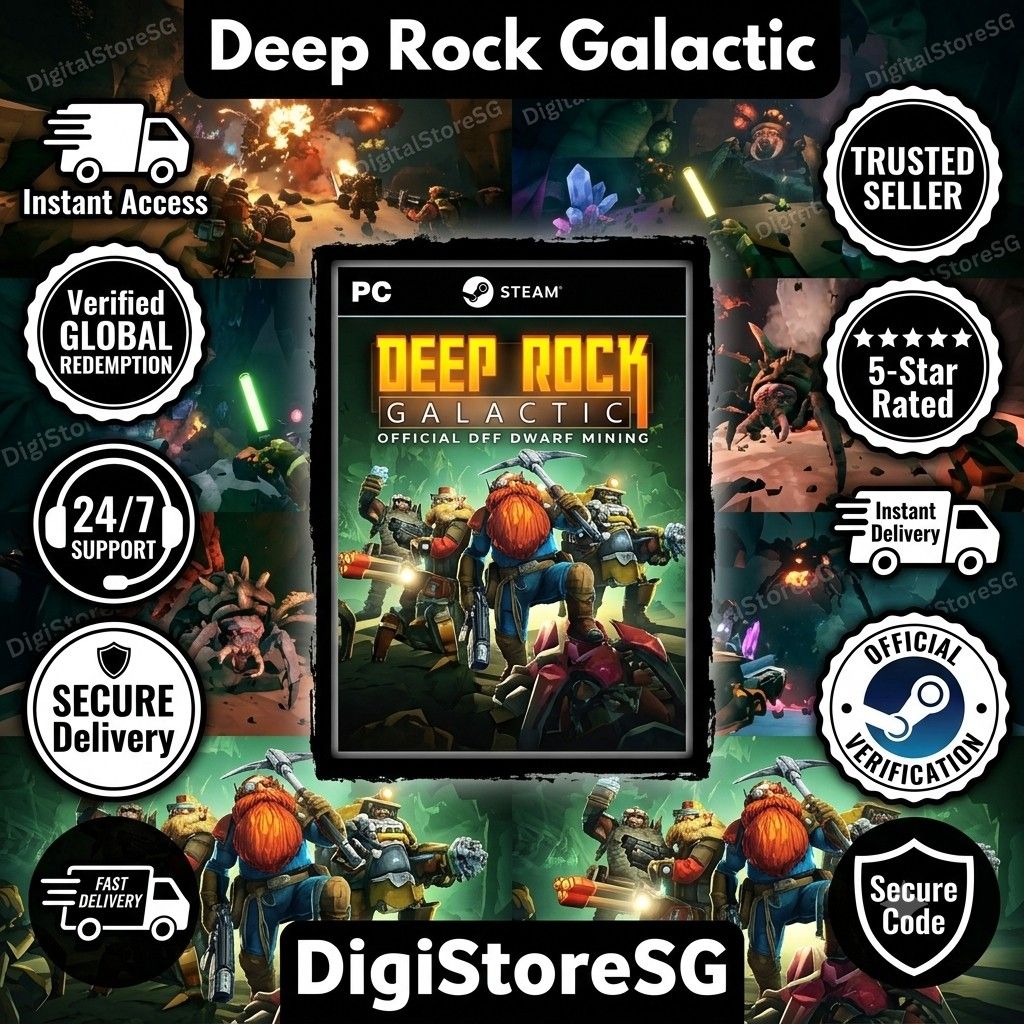 Deep Rock Galactic global Steam digital code for PC
