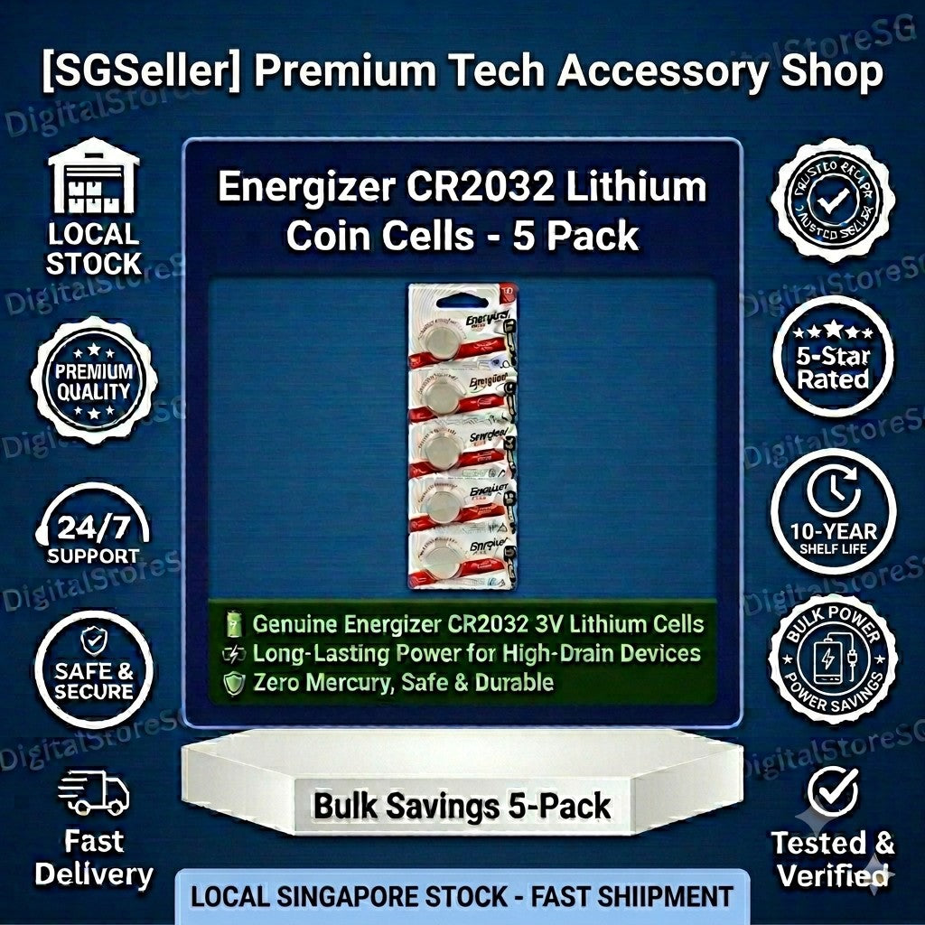 Energizer CR2032 3V lithium coin cells