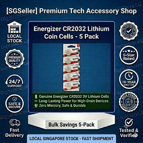 Energizer CR2032 3V lithium coin cells