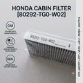 Honda Cabin Air Filter 80292-TG0-W02
