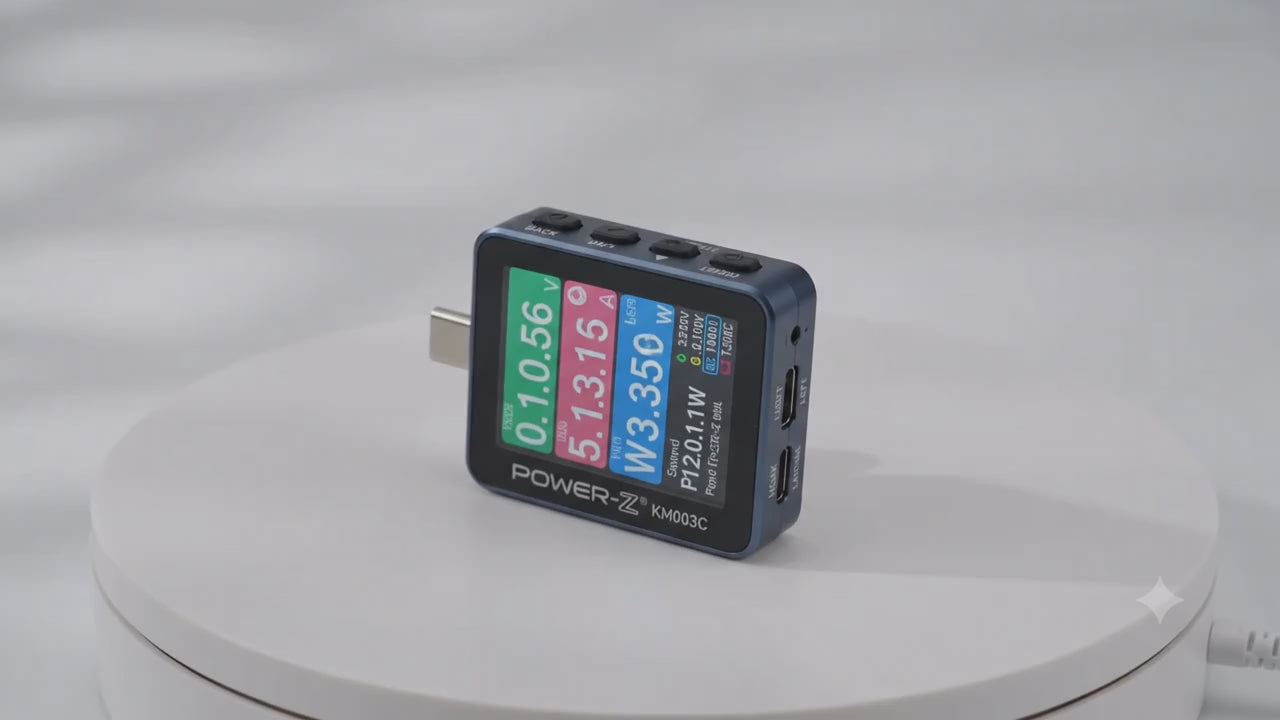 ChargerLAB POWER-Z KM003C USB-C Power Delivery Tester