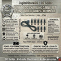 USB to DC Charging Cable Set | 8-in-1 Multi-Adapter Power Supply Bundle