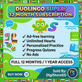 Duolingo Super 12-Month Subscription Global Activation Code - DigiStoreSG