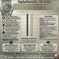 Samsung Galaxy Tab S7/S8/S9 Replacement Stylus Pen, 4096 Pressure (Bluetooth or Non-Bluetooth)