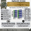 PKCELL CR2 / CR123A 3V Lithium Battery 4-Pack