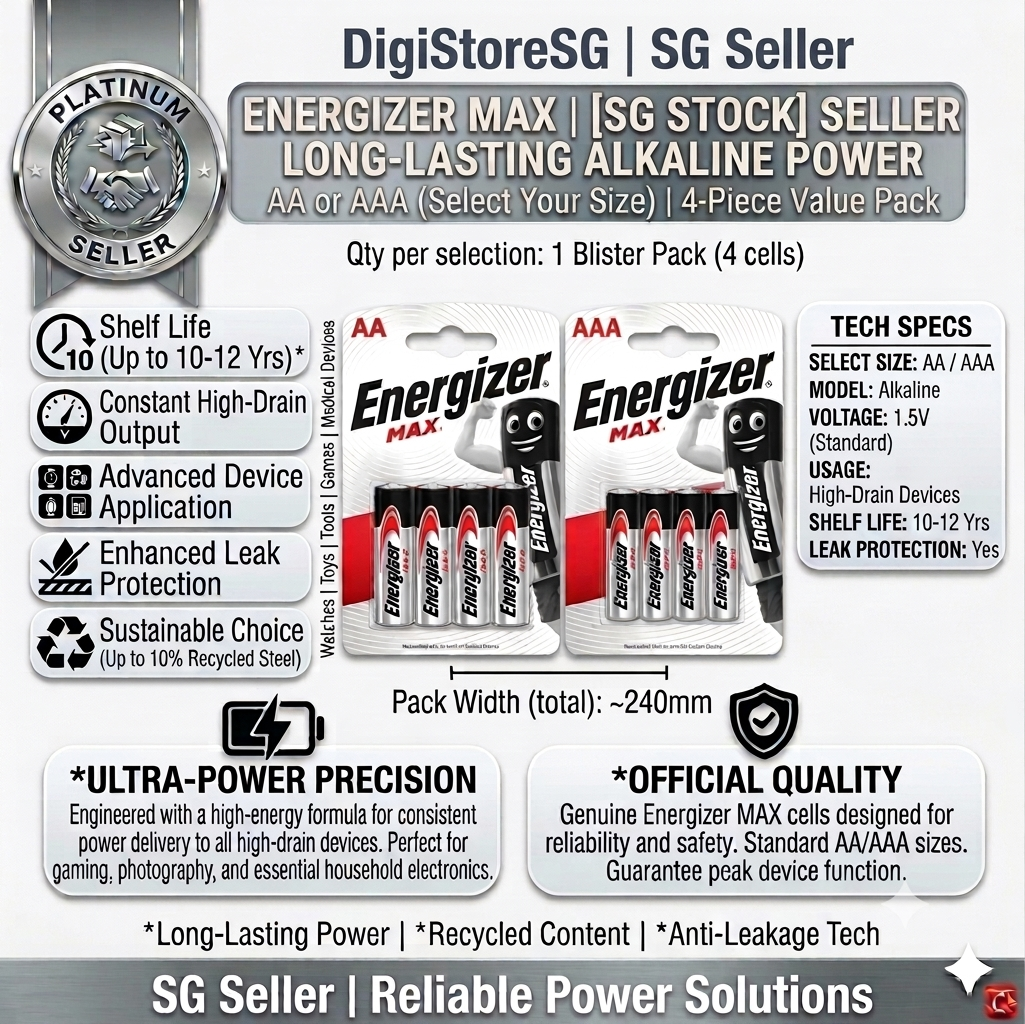 Energizer AA & AAA Alkaline Batteries