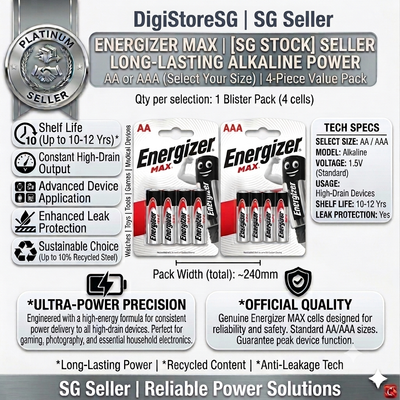 Energizer AA & AAA Alkaline Batteries