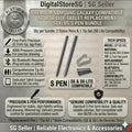 Samsung Galaxy Tab S6 / S6 Lite Replacement S-Pen Stylus, 0.7mm (Black)