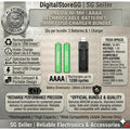 AAAA AAA AA rechargeable batteries with USB charger