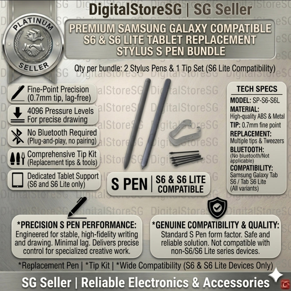 Replacement S-Pen stylus for Samsung Galaxy Tab S6