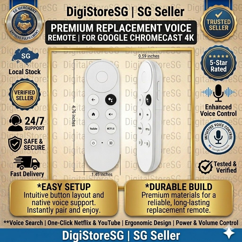 G9N9N Bluetooth voice remote for Google TV / Chromecast