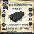 Micro HDMI Male to HDMI Female Adapter