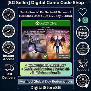 Saints Row IV Re-Elected and Gat out of Hell Xbox Key
