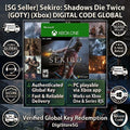 Sekiro Shadows Die Twice GOTY Edition Xbox Digital Key cover art