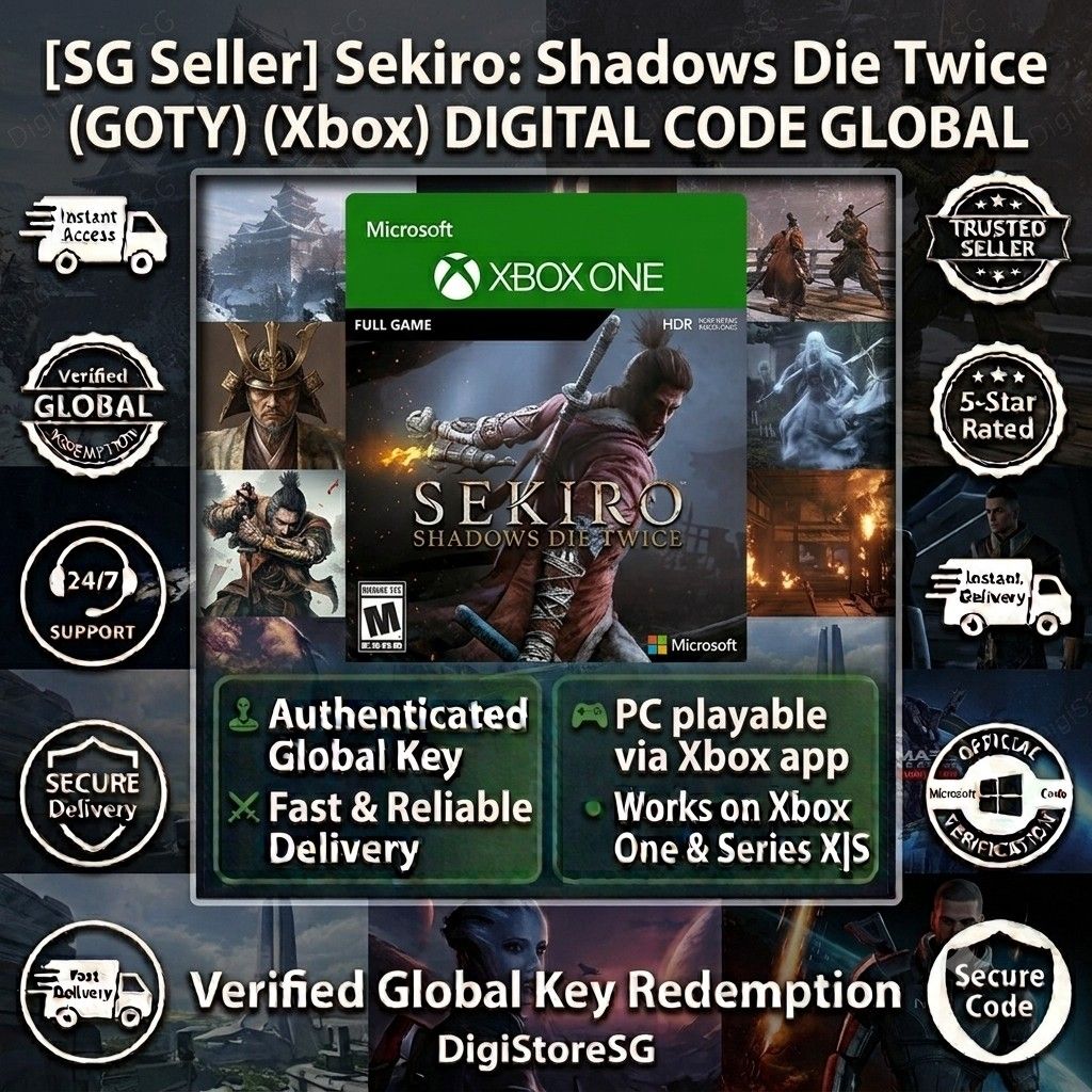Sekiro Shadows Die Twice GOTY Edition Xbox Digital Key cover art
