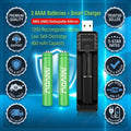 Anvow Rechargeable AAAA AAA AA Batteries with USB Charger