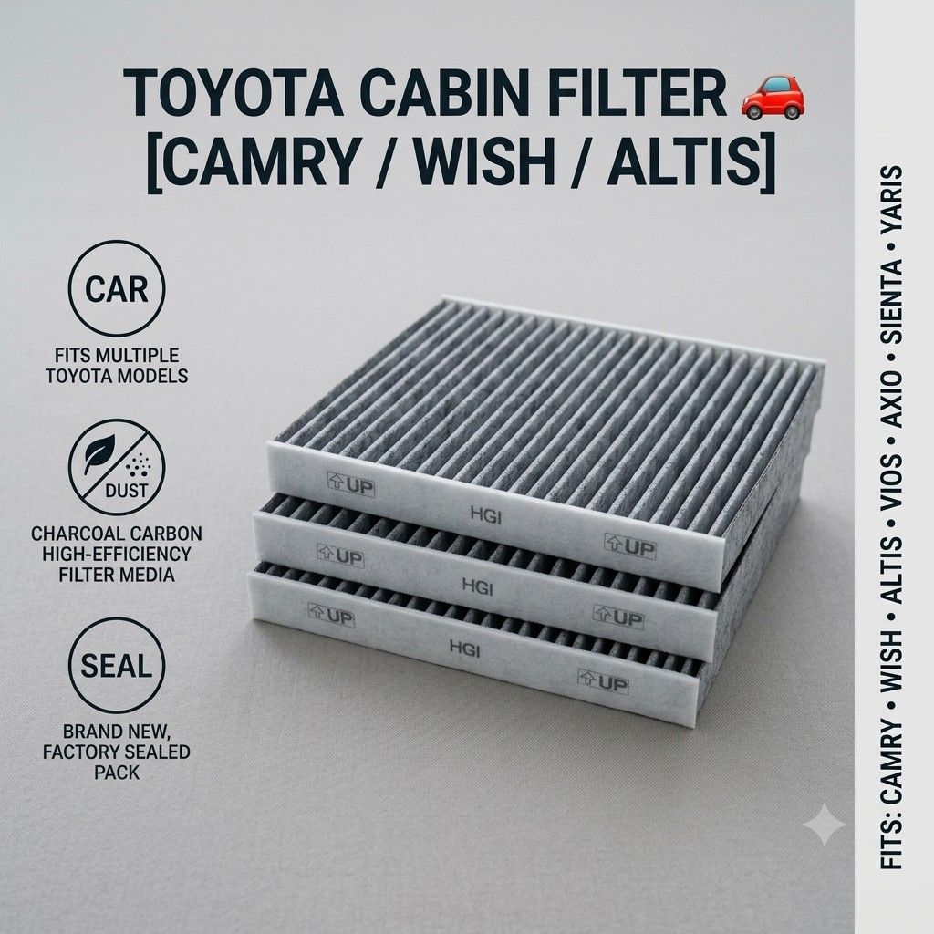 Toyota Charcoal Activated Carbon Cabin Air Filter